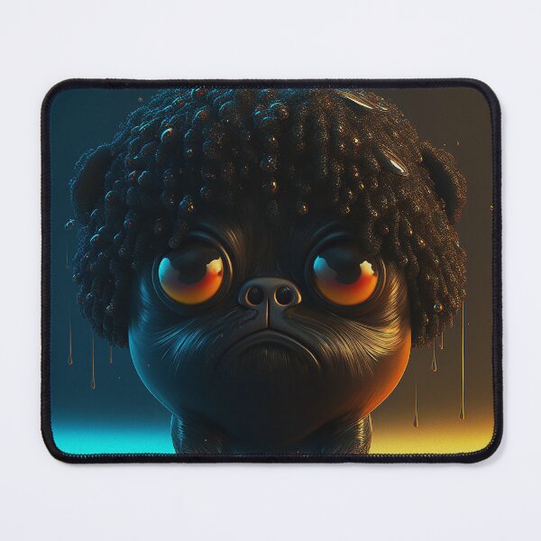 Artikelvorschau, Funny Afro Pug 8 entworfen und verkauft von Artistic Pandas.