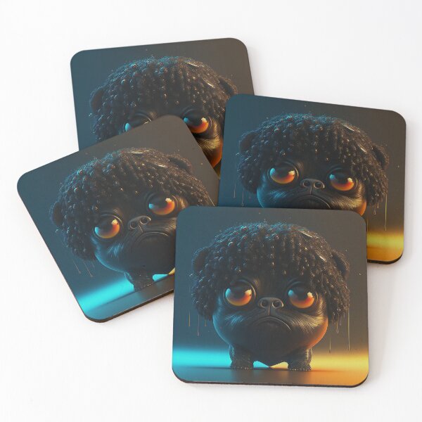 Artikelvorschau, Funny Afro Pug 8 entworfen und verkauft von Artistic Pandas.