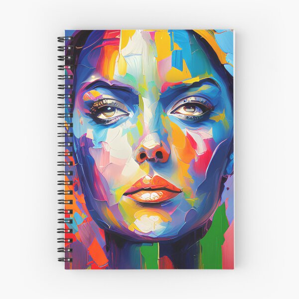 Item preview, Fantasy Colorful Painting of a Face Girl designed and sold by Melcu.
