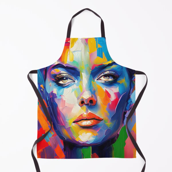 Item preview, Fantasy Colorful Painting of a Face Girl designed and sold by Melcu.