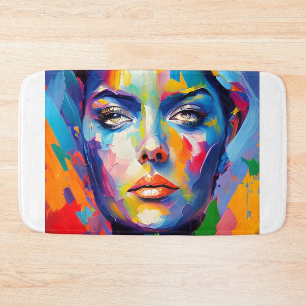Item preview, Fantasy Colorful Painting of a Face Girl designed and sold by Melcu.