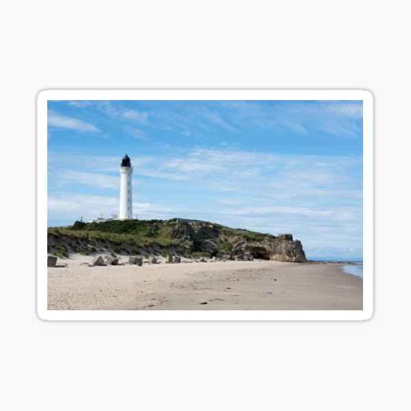 Lighthouse on Beach Sticker
