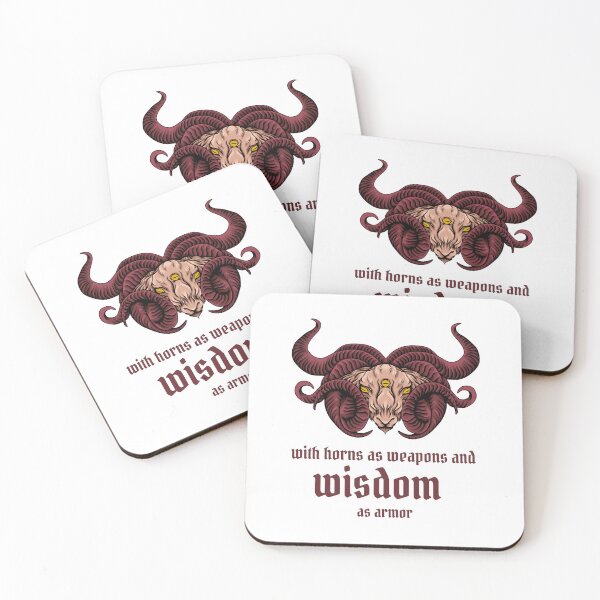 Item preview, With horns as weapons and wisdom as armor.  Ram with Wisdom designed and sold by VarnaChitra.