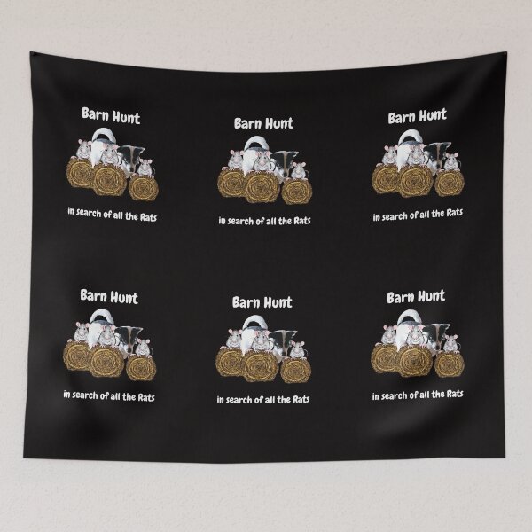 Item preview, Funny Barn Hunt - in search of all the rats with a black and white terrier designed and sold by Just4doglovers.