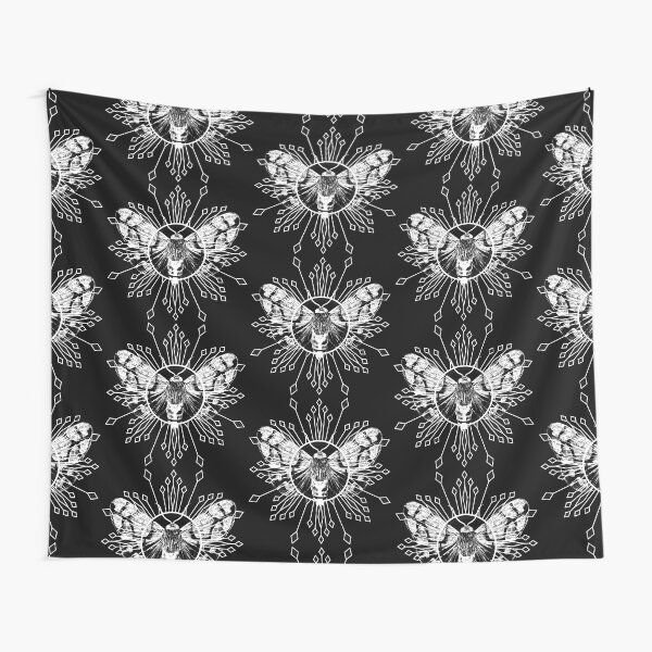 Geometric Moth Tapestry