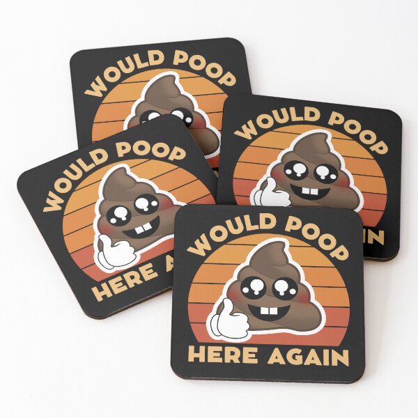 Item preview, Would Poop Here Again | Funny Poop designed and sold by mattades.