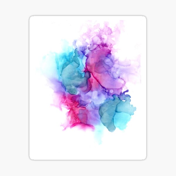 Pearl Alcohol Ink Sticker