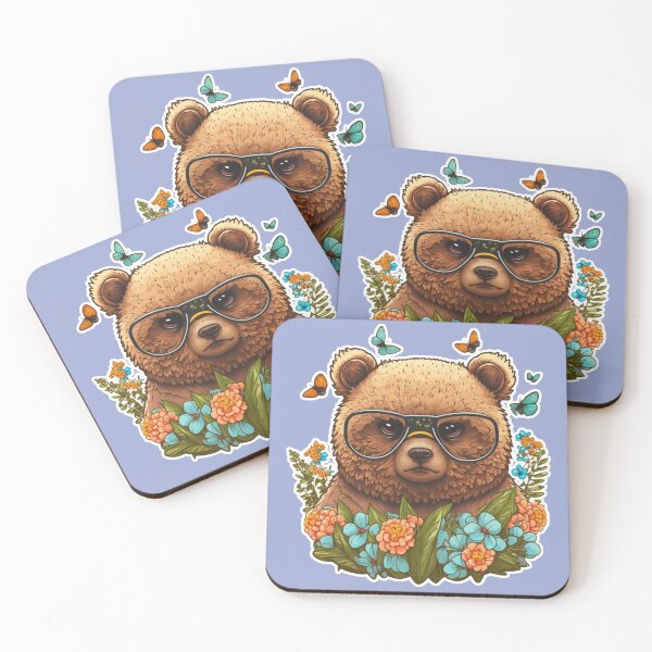Item preview, A Cool Brown Bear designed and sold by ZooStateofMind.