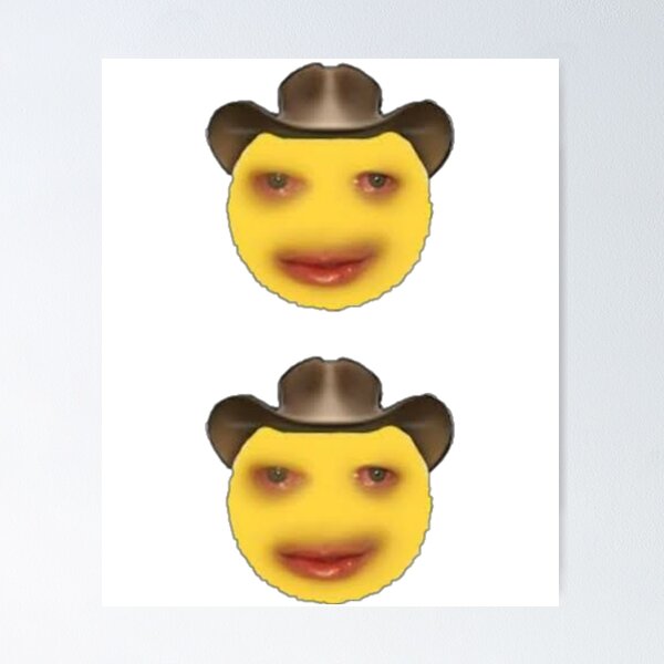 Cursed emoji funny emojis pack Poster for Sale by Kaito Designs