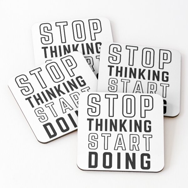 Item preview, STOP THINKING START DOING white background modified 2 designed and sold by KingsManKind.