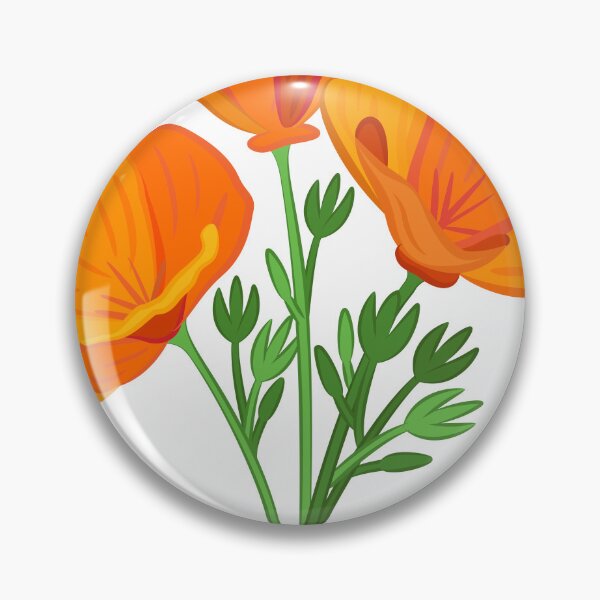 Item preview, California Poppy Flower designed and sold by linebyline.