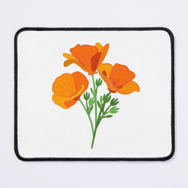 Item preview, California Poppy Flower designed and sold by linebyline.