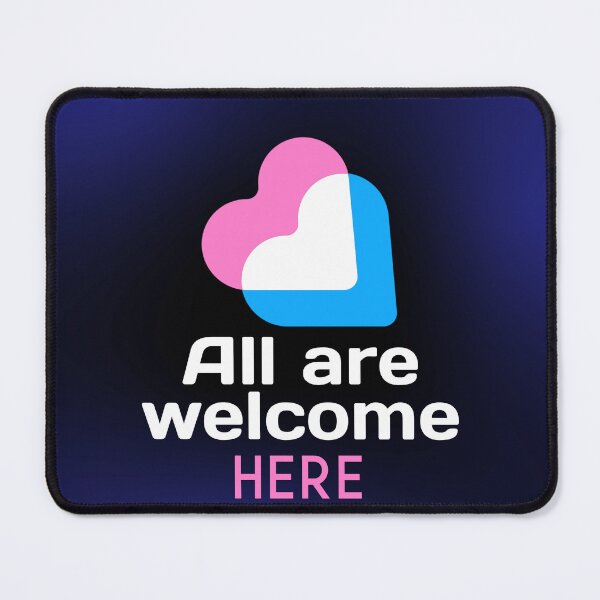 Item preview, All are welcome here -- accepting love heartwarming designed and sold by glitchman2.