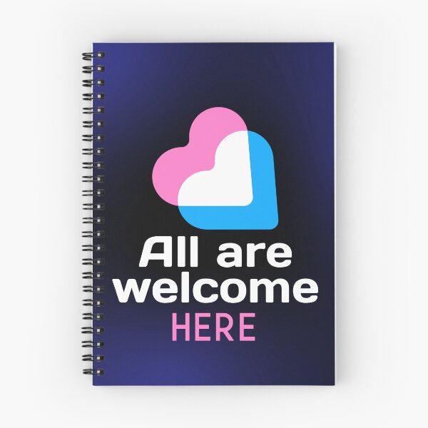 Item preview, All are welcome here -- accepting love heartwarming  designed and sold by glitchman2.