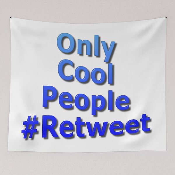 Item preview, Only Cool People Retweet designed and sold by MarkUK97.