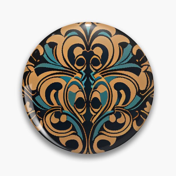 Item preview, Dense Hollywood Regency Pattern Digital Painting designed and sold by CodeAndColors.