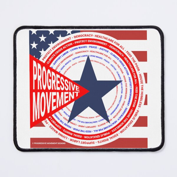 Item preview, PMD00257 Progressive Movement Designs Stars and Stripes with progressive goals designed and sold by ProgressiveLeft.