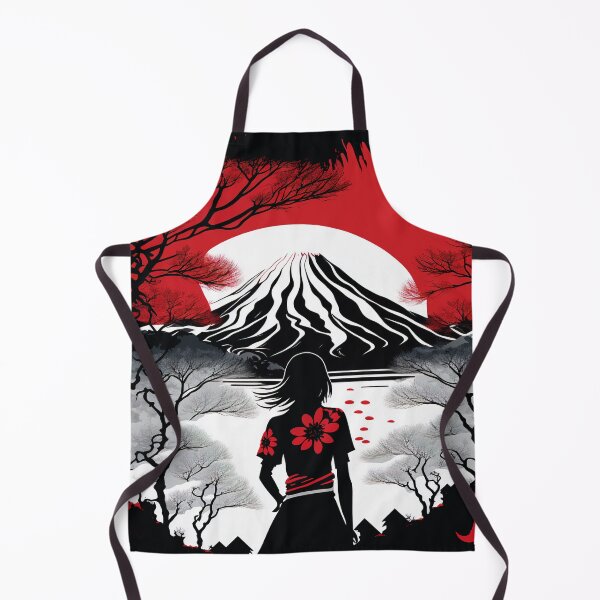 Item preview, Japanese mountainous landscape designed and sold by AreteSticker.