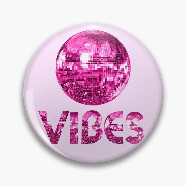 Artikelvorschau, Pinke Discoball-Vibes der 70er Jahre entworfen und verkauft von Deborah Camp.