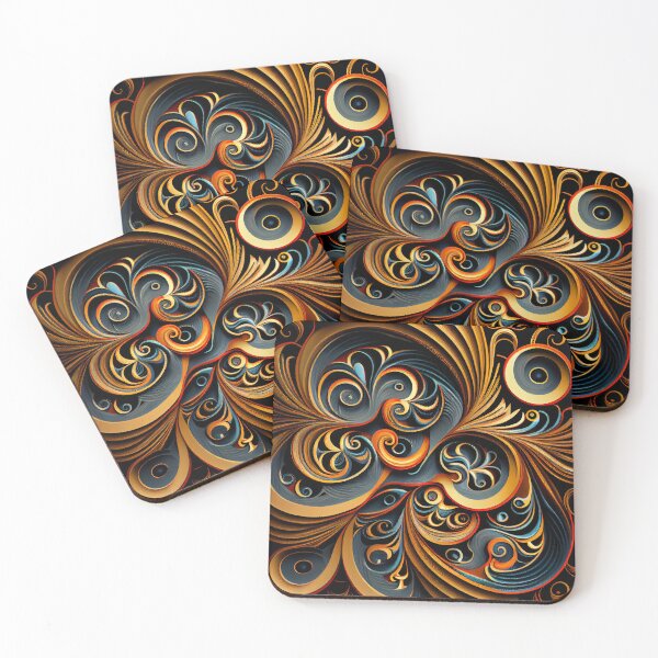 Item preview, Swirling Thick Traditional Pattern Digital Painting designed and sold by CodeAndColors.