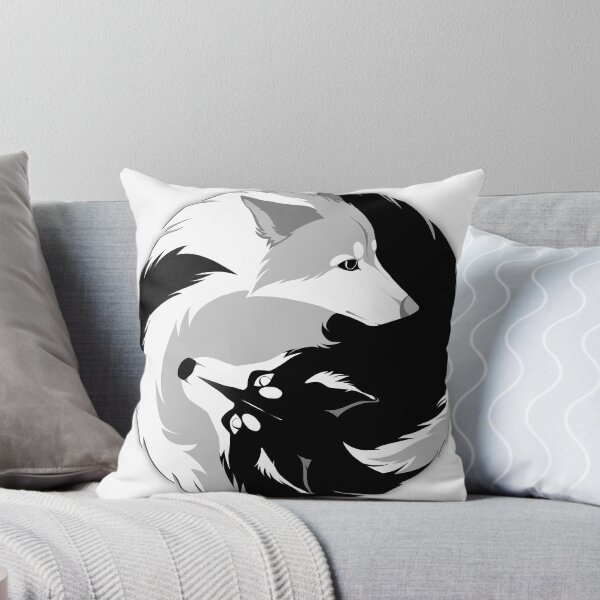 Husky love Throw Pillow