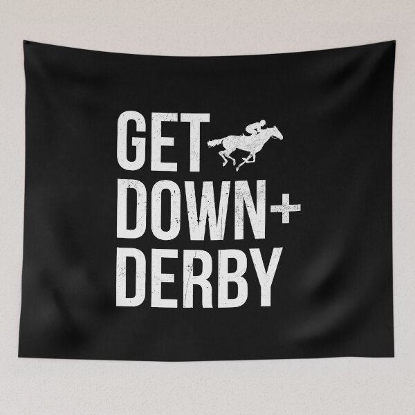 Artikelvorschau, Vintage Derby Time Pferderennen Männer Frauen, perfektes Get Down & Derby T-Shirt entworfen und verkauft von PrintOfi.