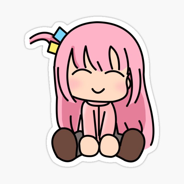 Aperçu de l'œuvre Bocchi le Rocher ! Art chibi créée et vendue par T-TEES Clothing.
