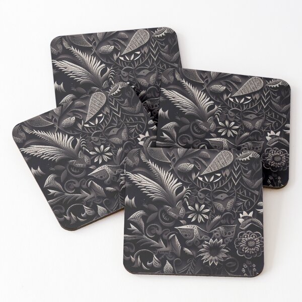 Item preview, Complex Rough Black California Chic Pattern Digital Painting designed and sold by CodeAndColors.