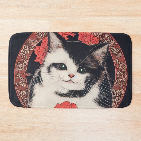 Item preview, Two cute cats in circles | Japanese Style designed and sold by Nicolas-T.