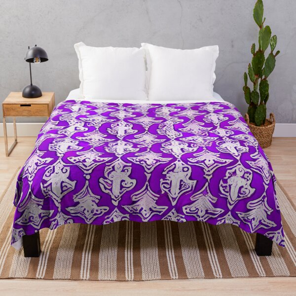 Aperçu de l'œuvre Divine Purple Cute Scandifornian Pattern Digital Painting créée et vendue par CodeAndColors.