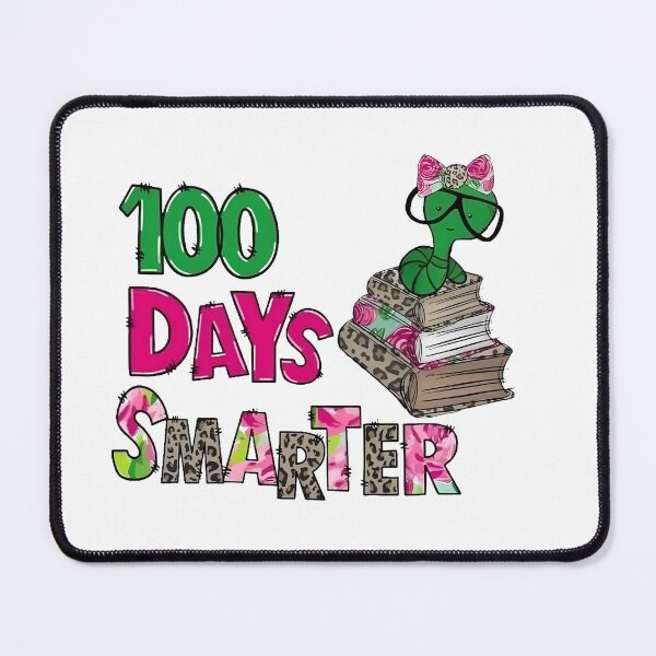 Item preview, 100 Days Smarter Bookworm designed and sold by FortuneCookieTs.