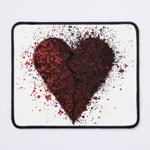 Item preview, Broken Heart Splatter designed and sold by ExcuseMeSticker.