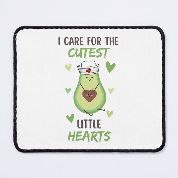 Item preview, I Care For The Cutest Little Hearts, Funny Avocado designed and sold by medben.