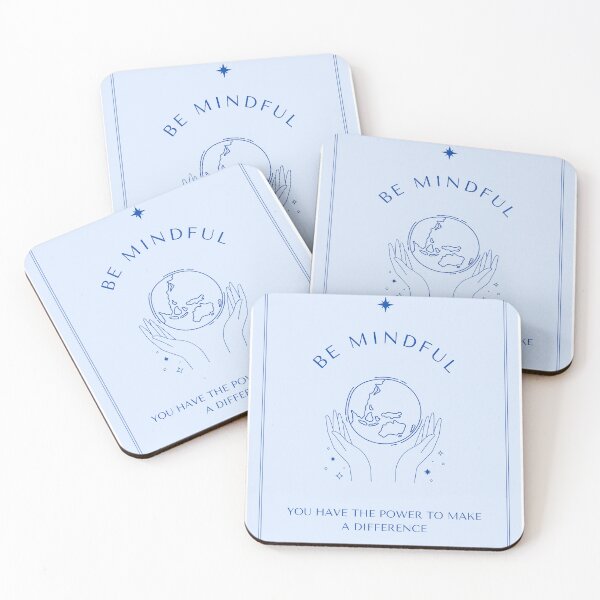 Item preview, 'be mindful' art print designed and sold by beccamb.