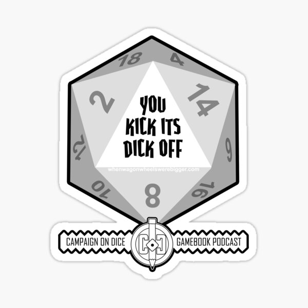 Kick off D20 Sticker