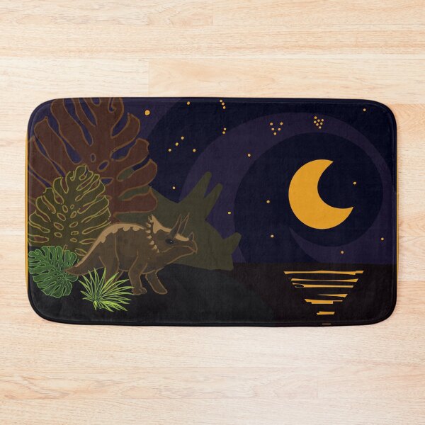 Item preview, Triceratops - Night designed and sold by DaisyCatnip.