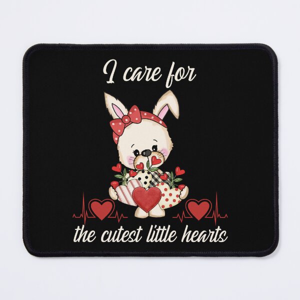 Item preview, I Care For The Cutest Little Hearts designed and sold by RockBeeDesigns.