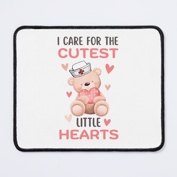 Item preview, I Care For The Cutest Little Hearts, Funny teddy bear designed and sold by medben.