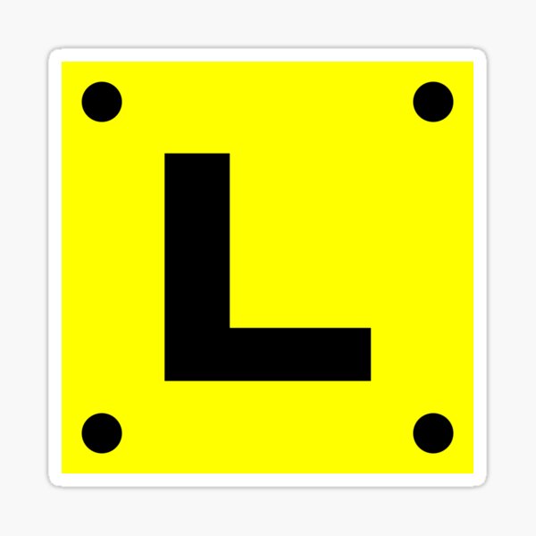 2 X Learner Sticker L Plate Stickers Legal Learner Driver Sticker Self  Adhesive