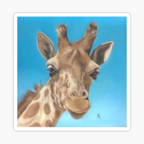 Geoffrey Giraffe drawing Sticker