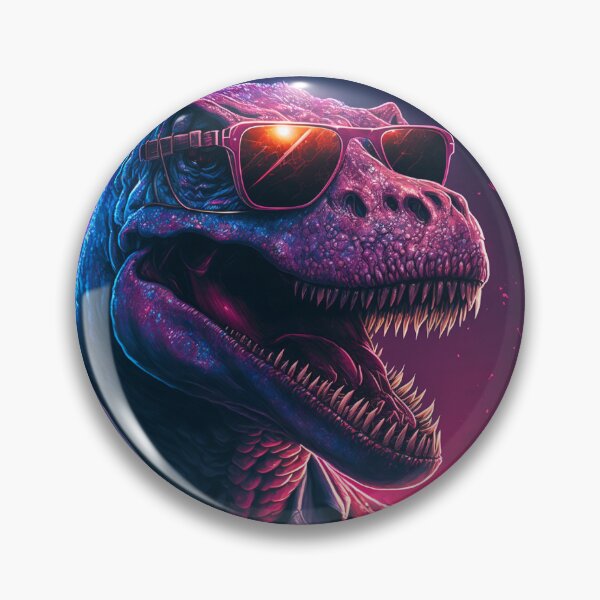Artikelvorschau, T-Rex mit Sonnenbrille Synth Wave entworfen und verkauft von motionbymarco.