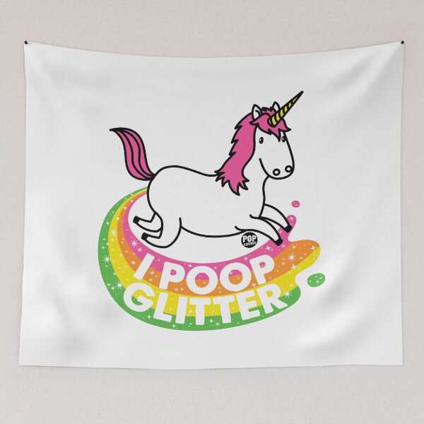 Item preview, I poop glitter unicorn designed and sold by TODD GOLDMAN.