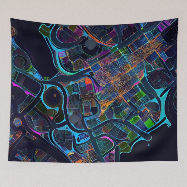 Item preview, suburbs at night  designed and sold by artfullyprompt.