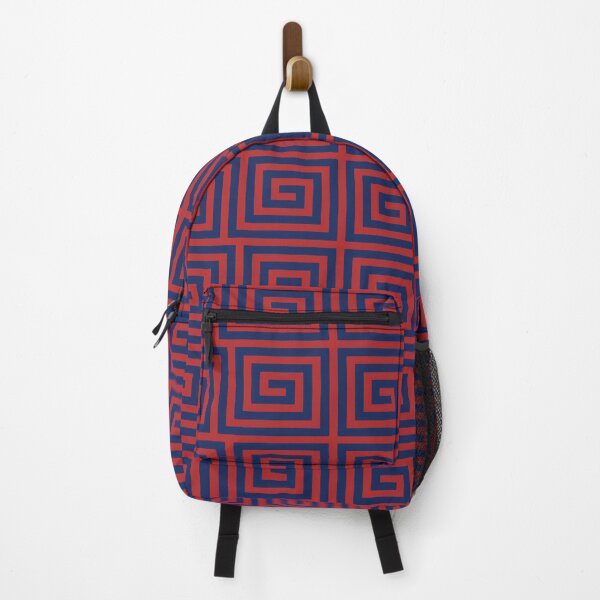 Item preview, Greek Key Pattern Red and Blue designed and sold by tonymagnerart.