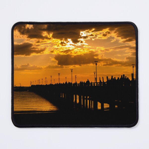 Item preview, The magnificent historic Palanga Bridge on the Baltic Sea at sunset in Lithuania designed and sold by AlbertMi.