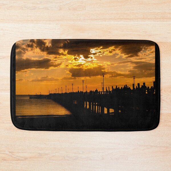 Item preview, The magnificent historic Palanga Bridge on the Baltic Sea at sunset in Lithuania designed and sold by AlbertMi.