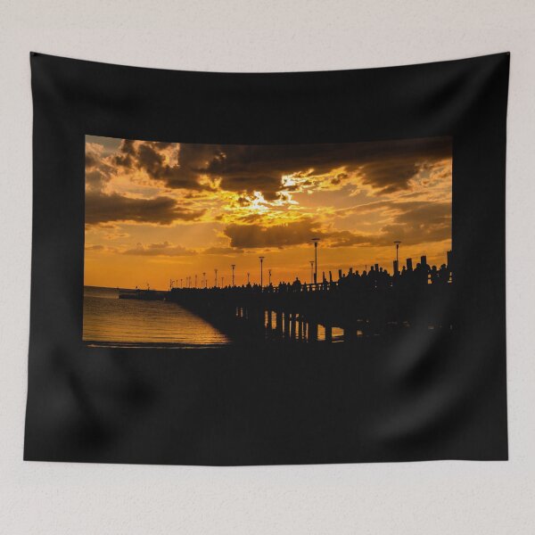Item preview, The magnificent historic Palanga Bridge on the Baltic Sea at sunset in Lithuania designed and sold by AlbertMi.