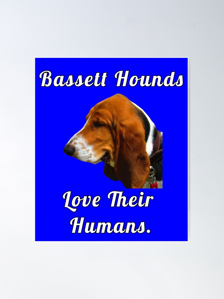Basset Hound Dog Owner Bassett Hounds Love Their Humans Poster