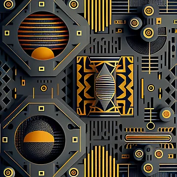 Vorschaubild zum Design Designer Industrial Pattern Digital Painting von CodeAndColors