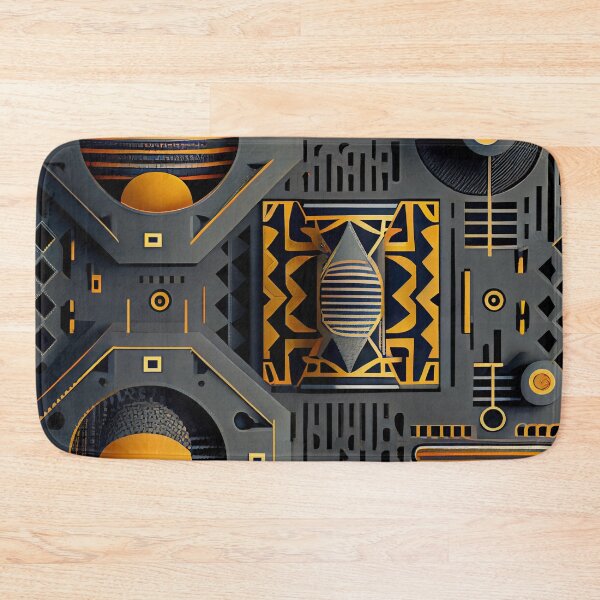 Item preview, Designer Industrial Pattern Digital Painting designed and sold by CodeAndColors.
